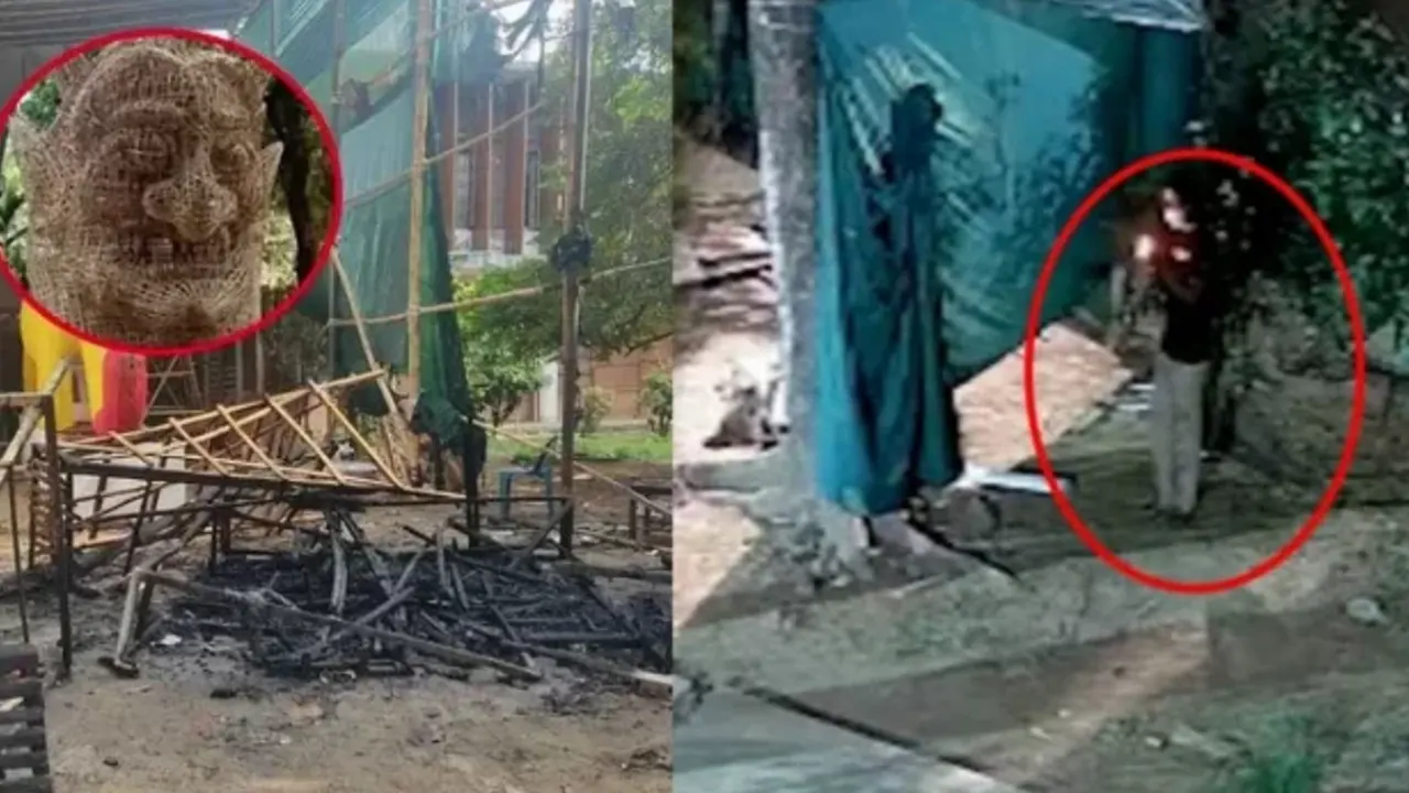 ফ্যাসিবাদের মুখাকৃতি পোড়ানো যুবক ‘ঢাবির’ শিক্ষার্থী